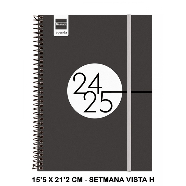 AGENDA ESC.ESPIRAL E10 SVH 24/25 NEGRO