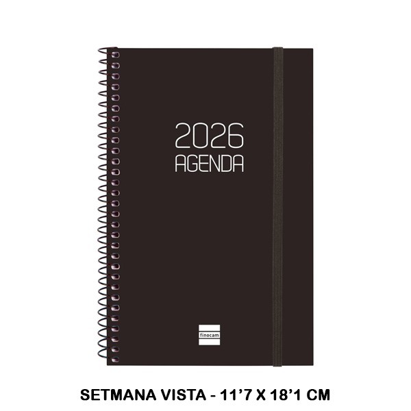 AGENDA OPAQUE E5 SVH 2026 NEGRO