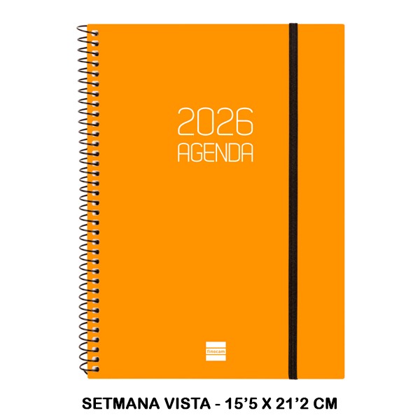 AGENDA OPAQUE E10 SVH 2026 NARANJA