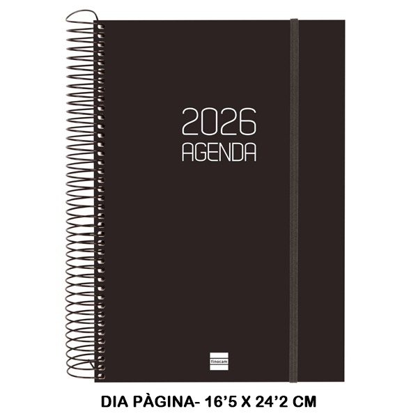 AGENDA OPAQUE E11 1DP 2026 NEGRO