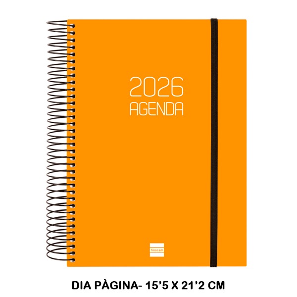 AGENDA OPAQUE E10 1DP 2026 NARANJA