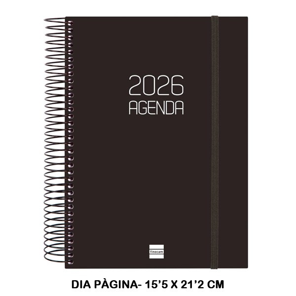 AGENDA OPAQUE E10 1DP 2026 NEGRO