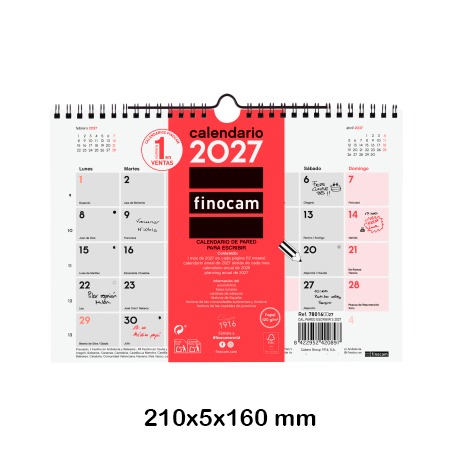 CALENDARIO PARET ESCRIBIR L 2027