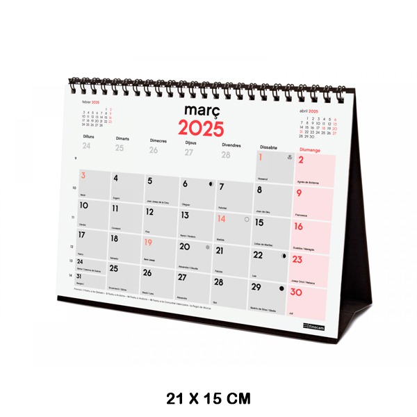 CALENDARIO SOBREM. ESCRIBIR S 2025