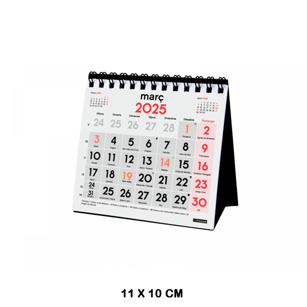 CALENDARIO SOBREM. N.GRANDES XXS 2025