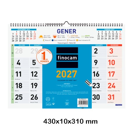 CALENDARIO PARET COLOR 43X31 2027