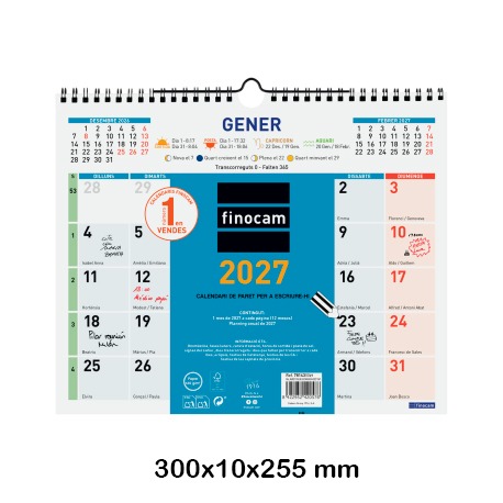 CALENDARIO PARET COLOR 30X24 2027