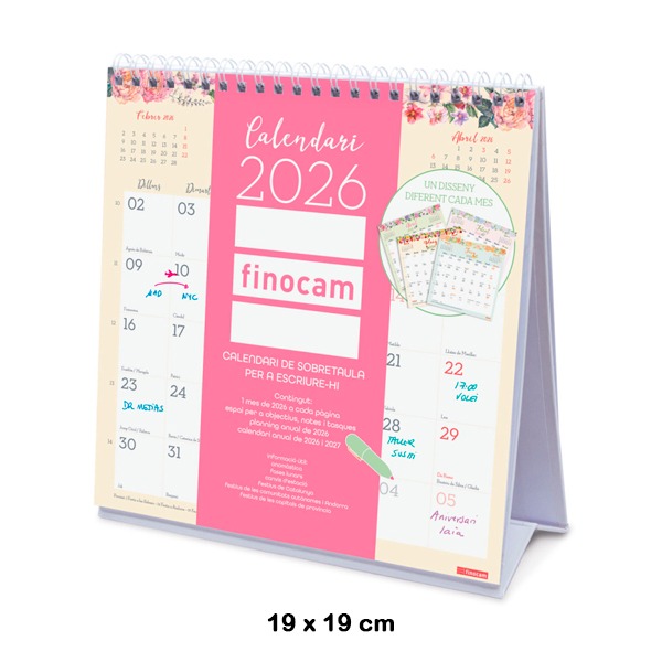 CALENDARIO SOBREMESA DESIGN 2026