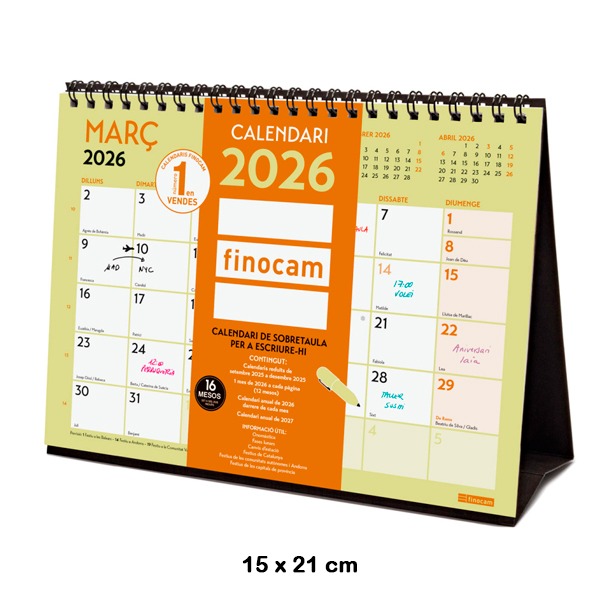CALENDARIO SOBREMESA GRAFIK S 2026