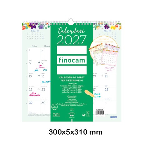 CALENDARIO PARET DESIGN 30X30 2027