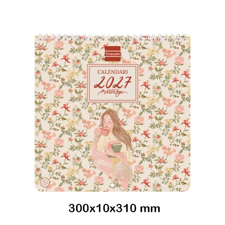 CALENDARIO PARET ART 30X30 MARTAB. 2027