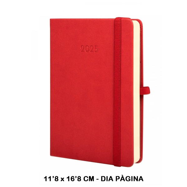 AGENDA TEXTURA M4 1DP 2025 VERMELL CAT+