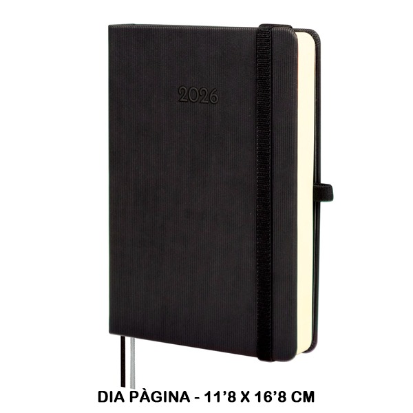 AGENDA TEXTURA M4 1DP 2026 NEGRO