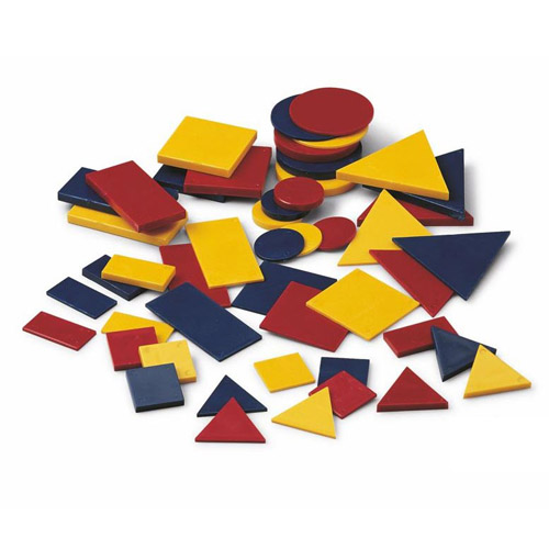 CONJUNTO 48 BLOQUES LOGICOS DE PLASTICO