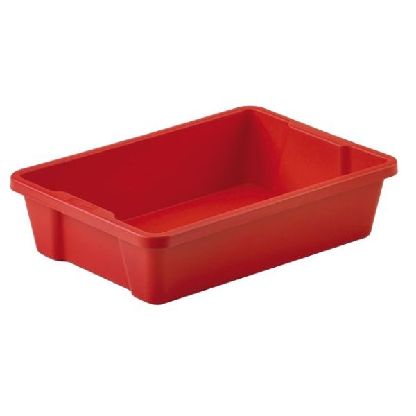 BANDEJA PARA ARMARIO 26X32CM ROJA
