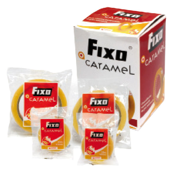 CINTA ADHESIVA FIXO CARAMEL 12MMX33M