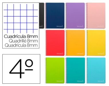 LIBRETA T.A5 T/DURA 80H 75GR CUADR 8X8MM