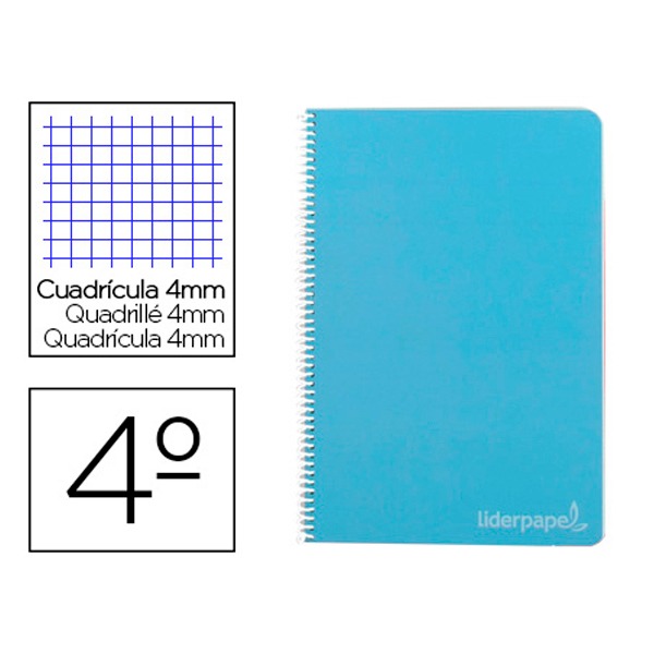LIBRETA A5 T/D AZUL CIE 80H 75GR CUA 4X