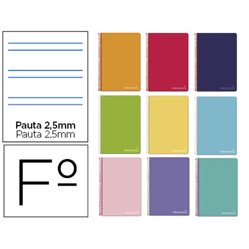 LIBRETA FOLIO T/DURA 80H 75GR PAUTA 2'5
