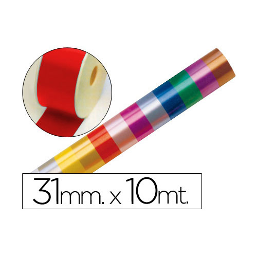 ROLL DE CINTA REGAL ROJO   DE 31X10MT