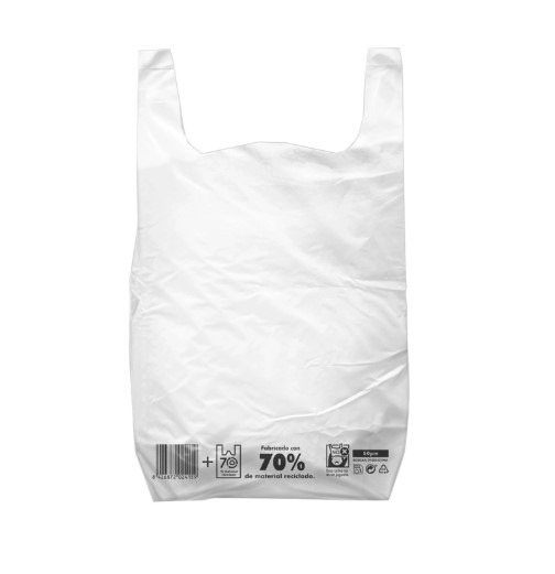 BOLSA CAMISETA RECICLADA 30X40CM 90U