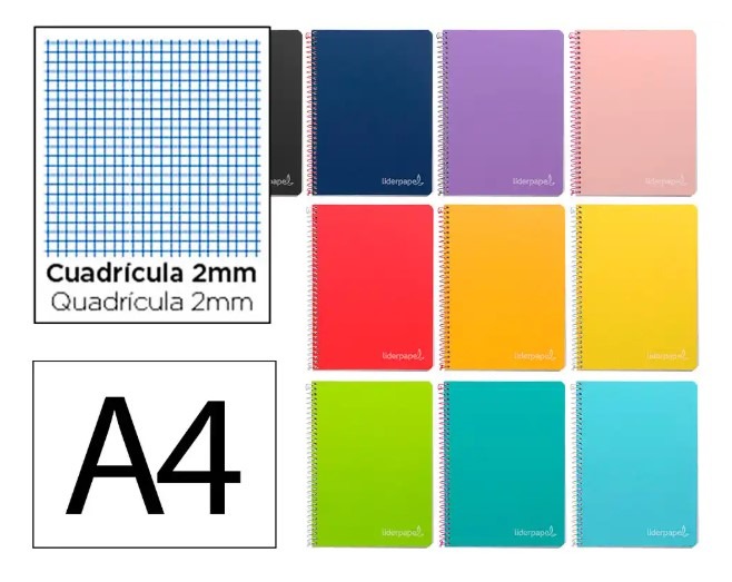 LIBRETA FOLIO T/DURA 80H 90GR MILIMETRAD