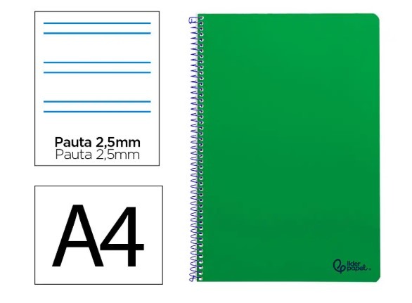 LIBRETA T.F. T/DURA 80H 75GR PAUTA 3'5MM