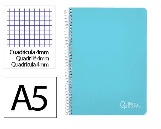 LIBRETA T.A5 TAPA DURA 80H 90GR 4X4