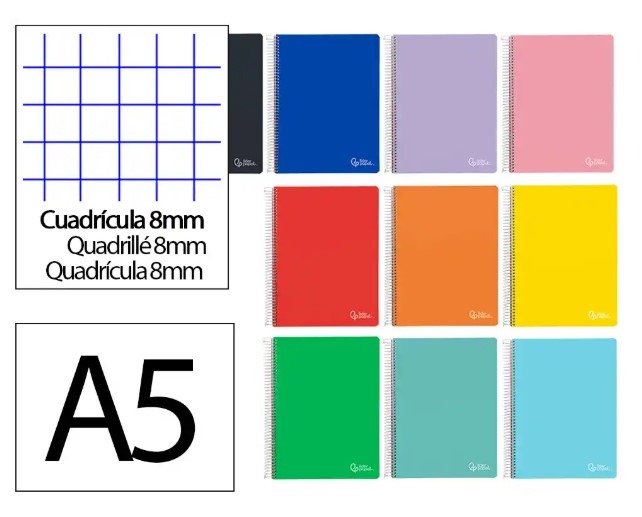 LIBRETA T.A5 T/DURA 80H 75GR CUADR 8X8MM
