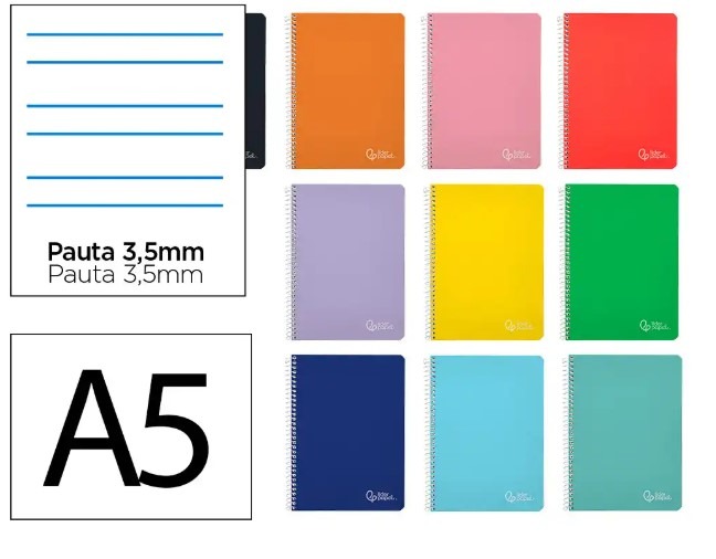 LIBRETA T.A5 T/DURA 80H 75GR PAUTA 3'5MM