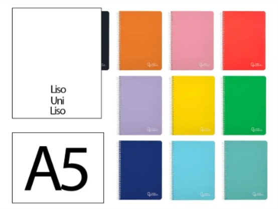 LIBRETA T.A5 TAPA DURA 80H 90GR LISO
