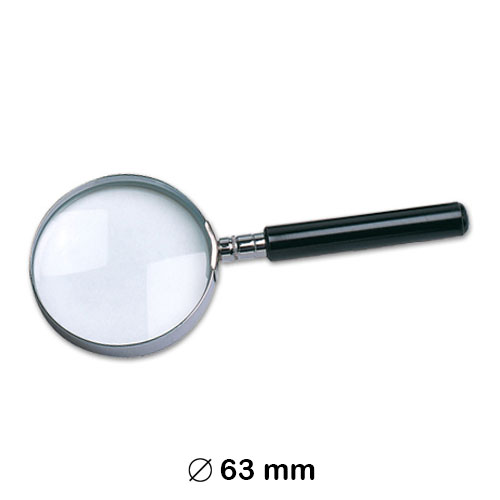 LUPA CRISTAL 3 AUMENT.ARO METALICO 63MM