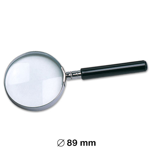 LUPA CRISTAL 3 AUMENT.ARO METALICO 89MM.