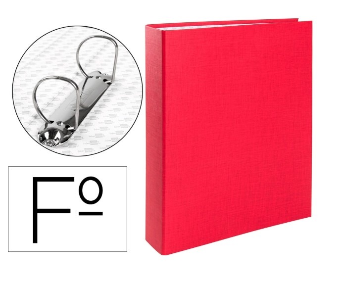 CARPETA 2 ANILLAS 40MM T.FOLIO ROJO