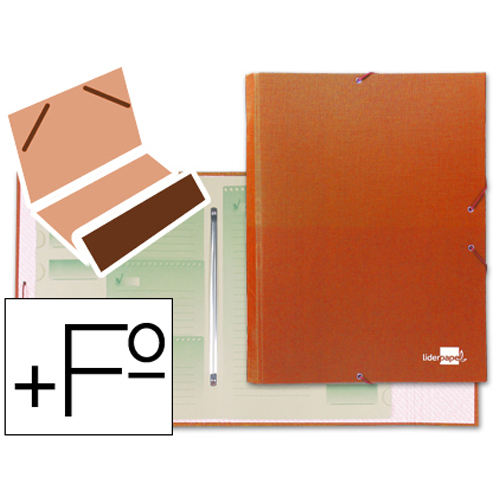 CARPETA 12 SEPARADORES FOLIO NARANJA