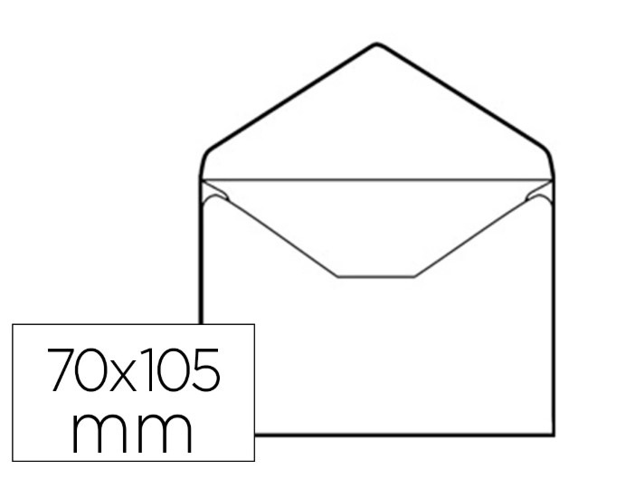CAJA 100 SOBRES BLANCOS 75X105MM