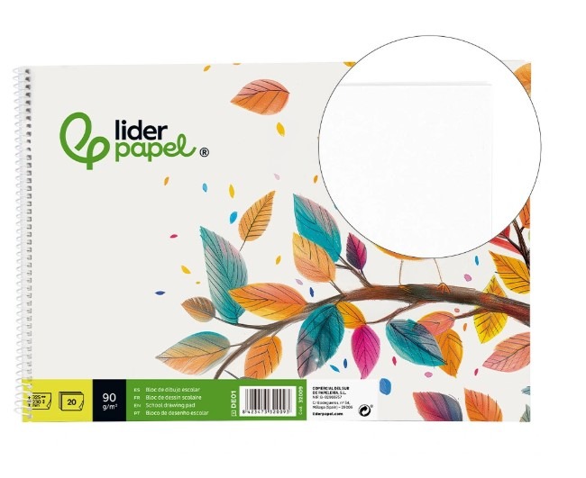 BLOC DE DIBUJO FOLIO 20H 90GR S/RECUADRO