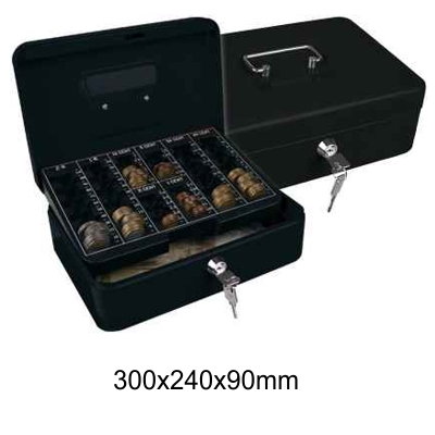 CAJA CAUDALES 300X240X90MM NEGRA C/BANDE