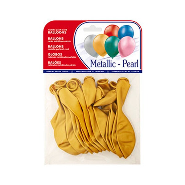 PAQUETE 15 GLOBOS COLOR OR