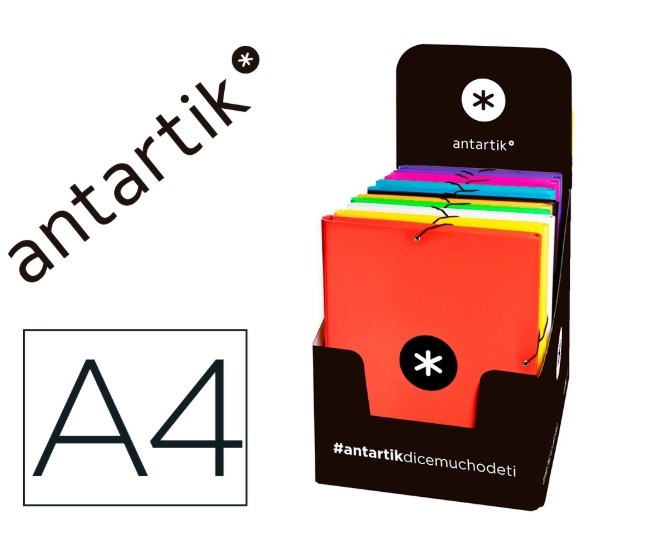 CARPETA A4 3 SOLAPAS CARTON COLORES VARI