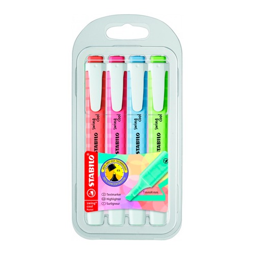 PACK 4 ROTULADORES FLUOR SWING COL.VIVO