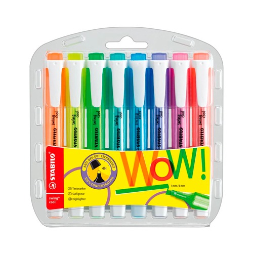 PACK 8 ROTULADORES FLUOR SWING COL.VIVO