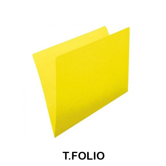 PACK 50 SUBCARPETAS FOLIO AMARILLO PAS.