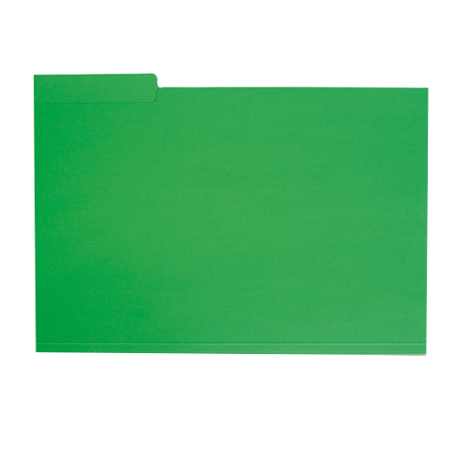 SUBCARPETA A4 C/PESTAÑA LATERAL VERDE
