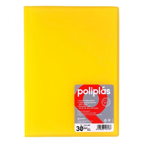 CARPETA POLIPLAS 30 FUNDAS TRANSL AMAR