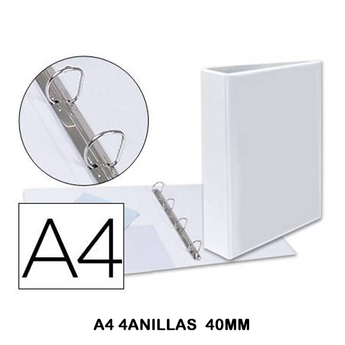 CARPETA CANGURO A4 2AN.40MM BLANCA