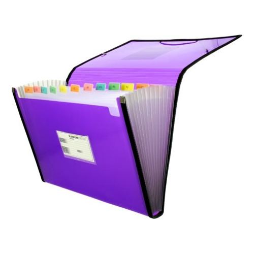 ACORDEON A4 PLASTICO 13 DEPART. VIOLETA