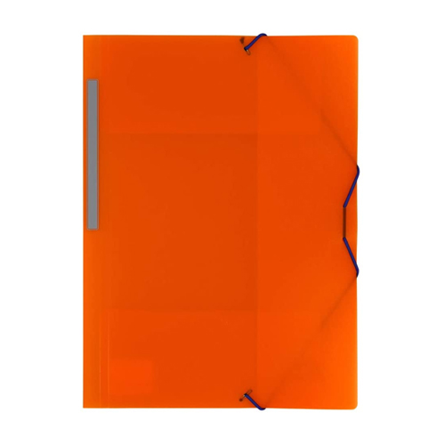 CARPETA T. FOLIO PLASTICO 3 SOLAP NARANJ