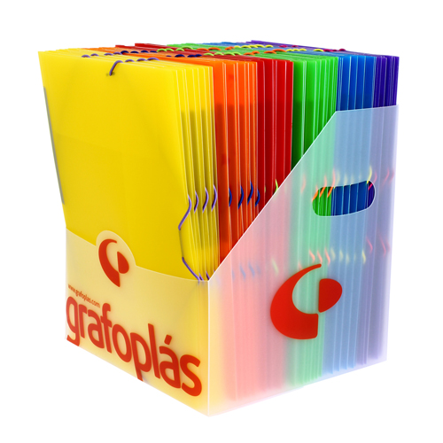 CARPETA PLASTICO FOLIO C/SOLAPAS TRANSP