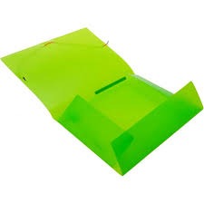CARPETA PLASTICO FOLIO C/SOLAPAS VERDE